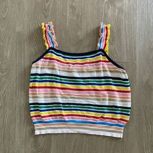 Jcrew multi colored tank top size L